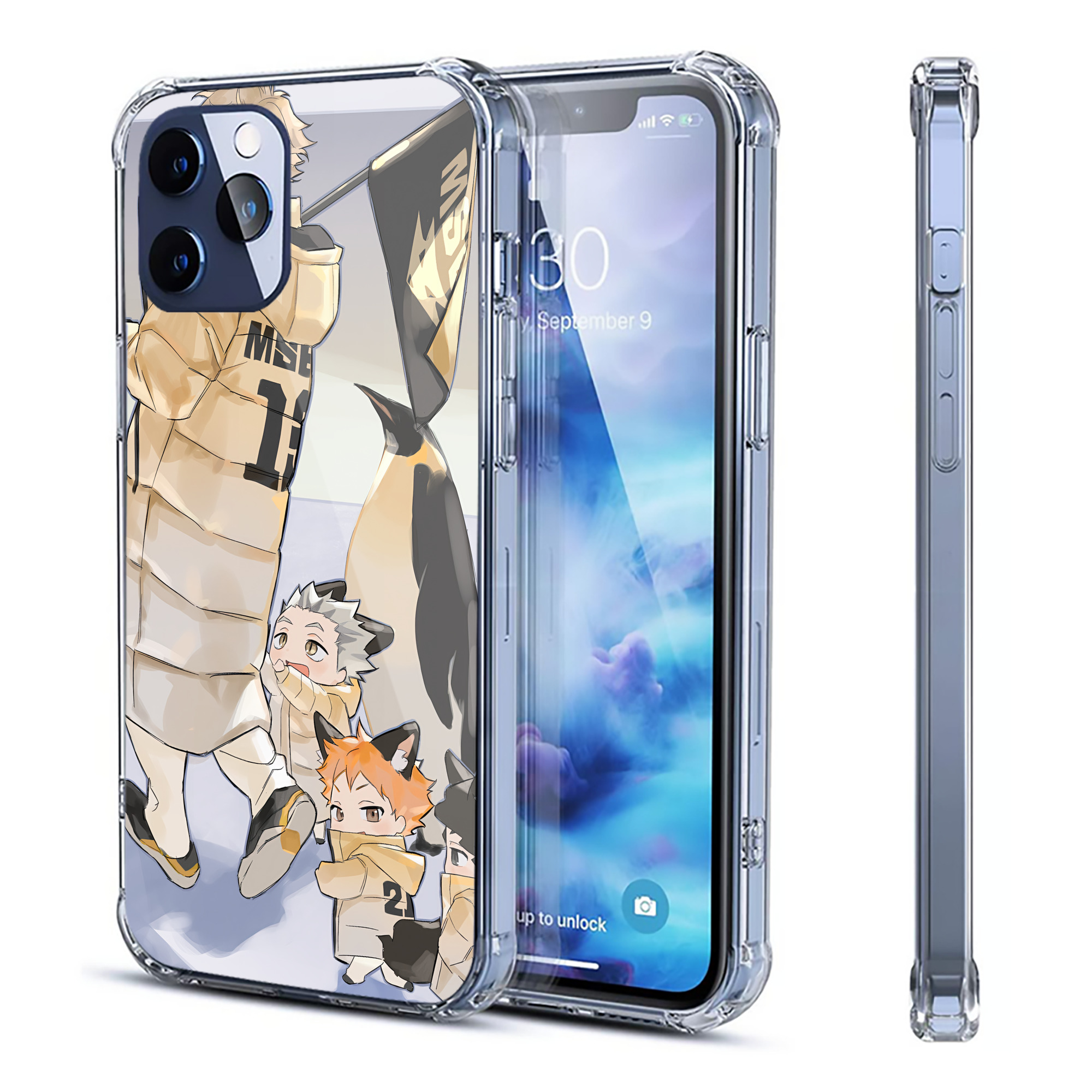 （画像用） ハイキュー!! Haikyu!! 【iPhone 12シリーズ対応】透明スマホケース（クリアソフトケース）